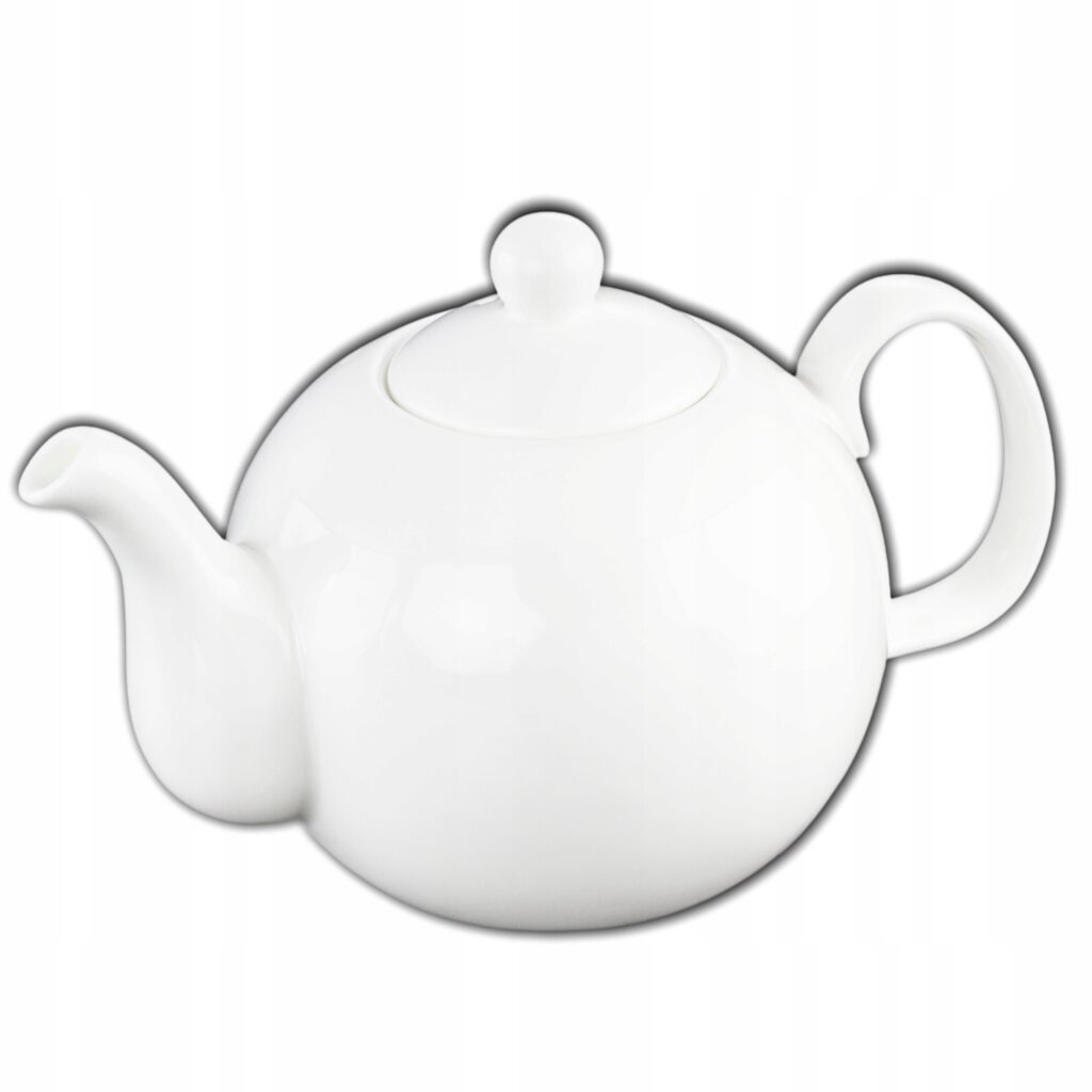 Czajniczek do herbaty biały porcelanowy 2150 ml WL-994045/A