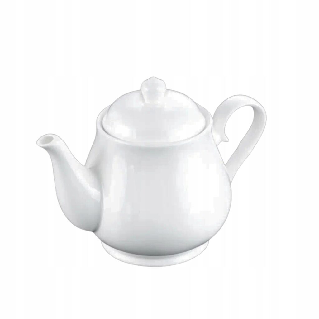 Czajniczek do herbaty biały porcelanowy 850 ml WL-994020/A