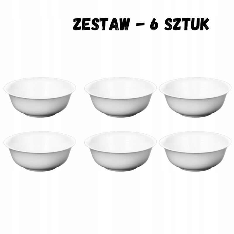 Salaterka 15 cm 700 ml biała porcelanowa WL-992004/A