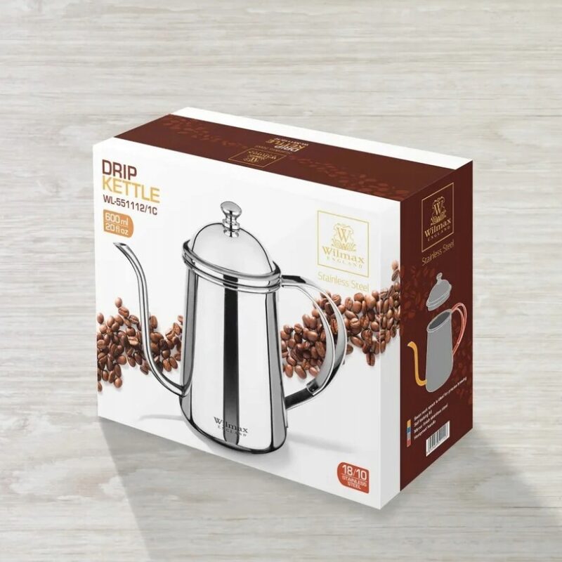 Czajnik kroplowy stal nierdzewna 600 ml WL-551112/1C