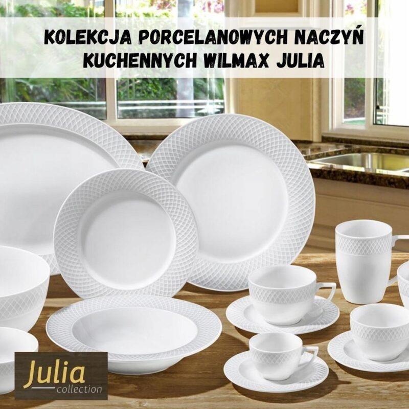 Salaterka biała porcelanowa zestaw 7 sztuk WL-880104/7C
