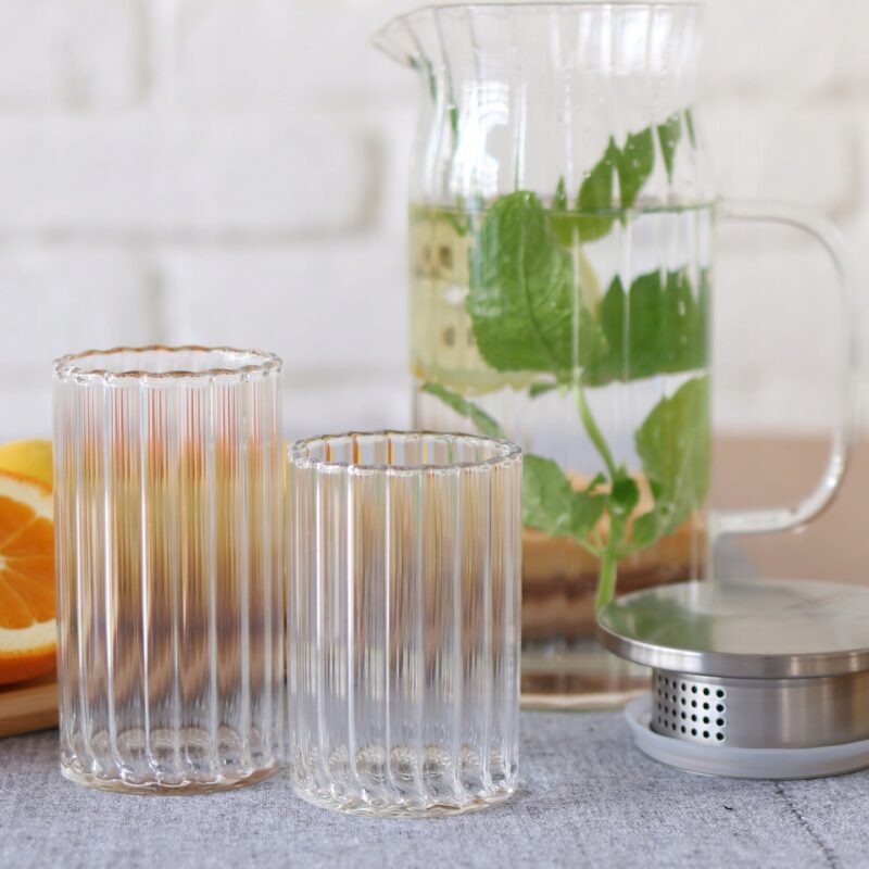 Szklanka ryflowana 250 ml WL-888624/A