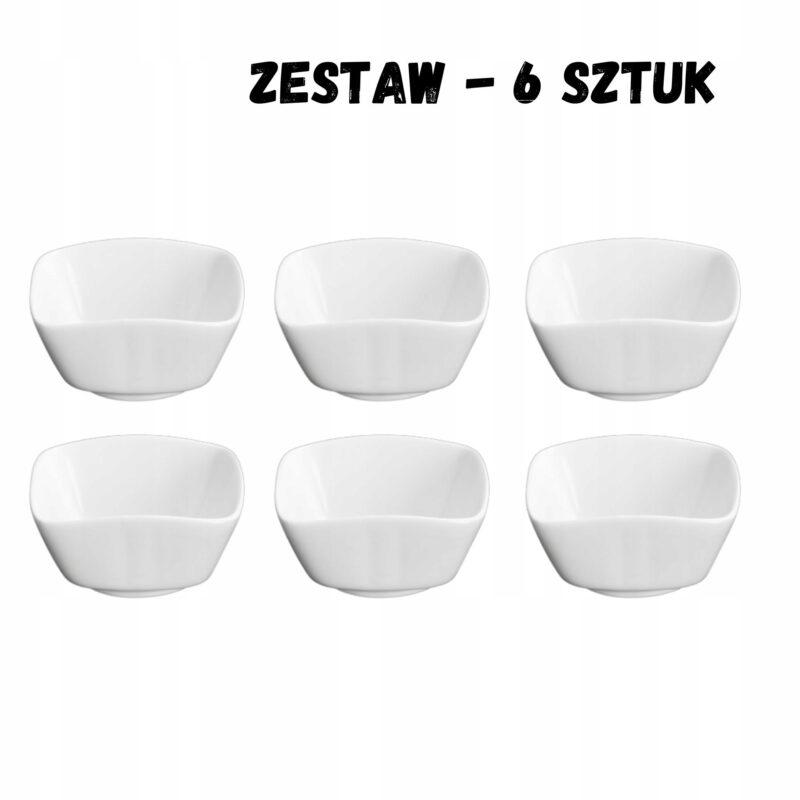 Misa 9x9 cm biała porcelanowa WL-992425/A