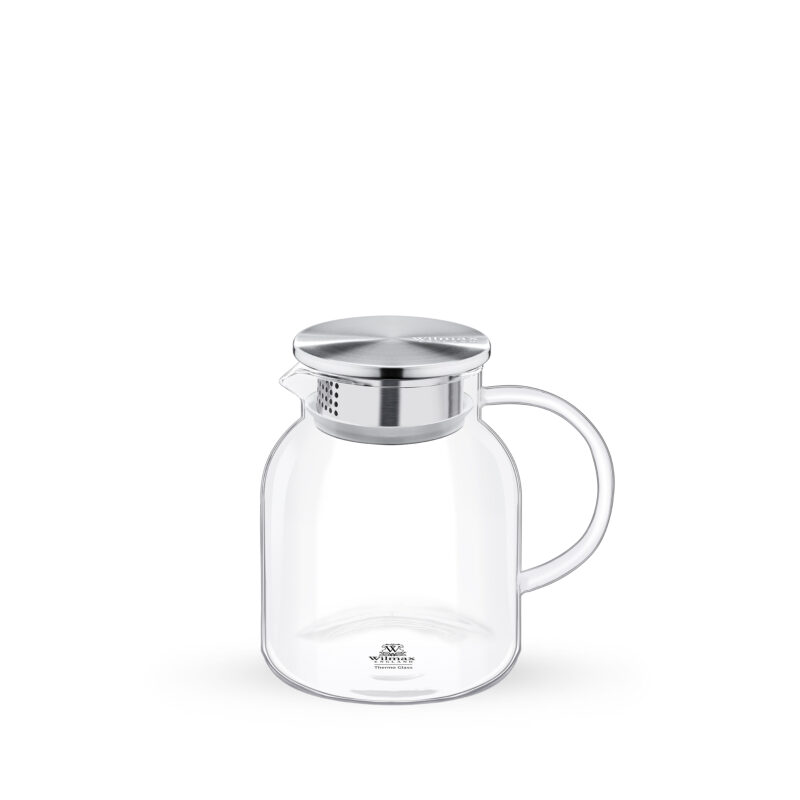 Dzbanek szklany z pokrywką metalową 1000 ml WL-888213/A