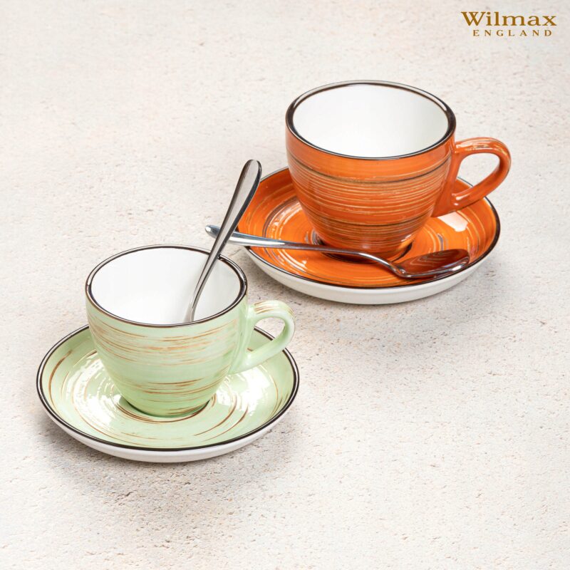 Spodek pistacjowy porcelanowy 14 cm WL-669135/B