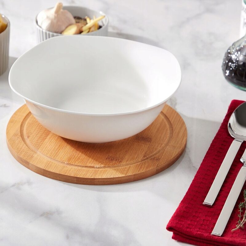 Salaterka 21,5x21,5 cm 1300 ml biała porcelanowa WL-992002/A