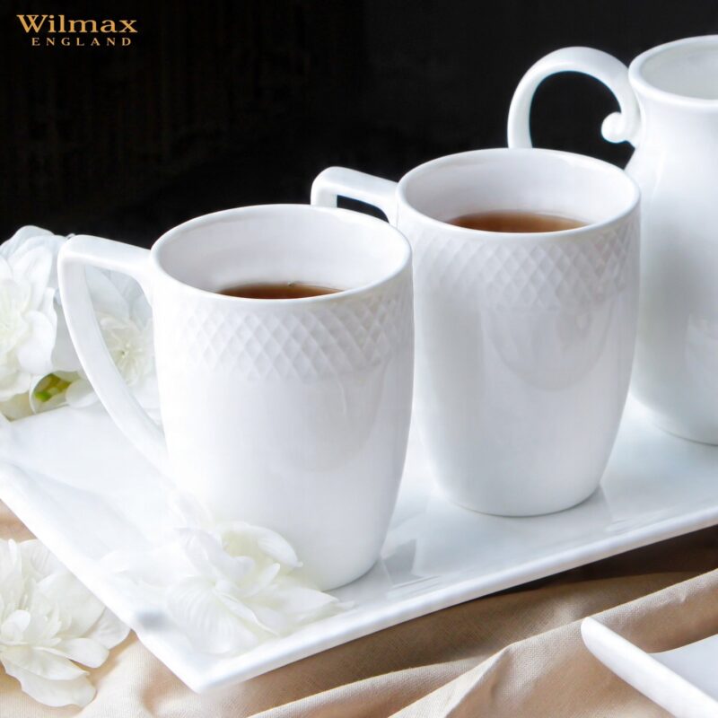 Kubek biały porcelanowy 450 ml zestaw 2 sztuki WL-880119/2C