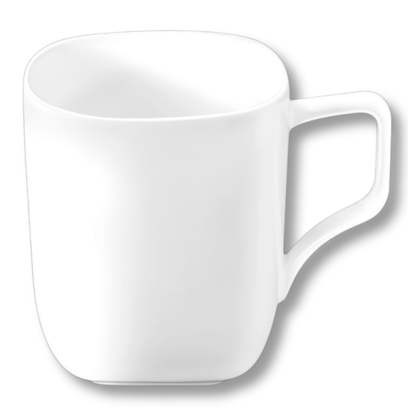 Kubek 470 ml zestaw 2 sztuki biały porcelanowy WL-993066/2C