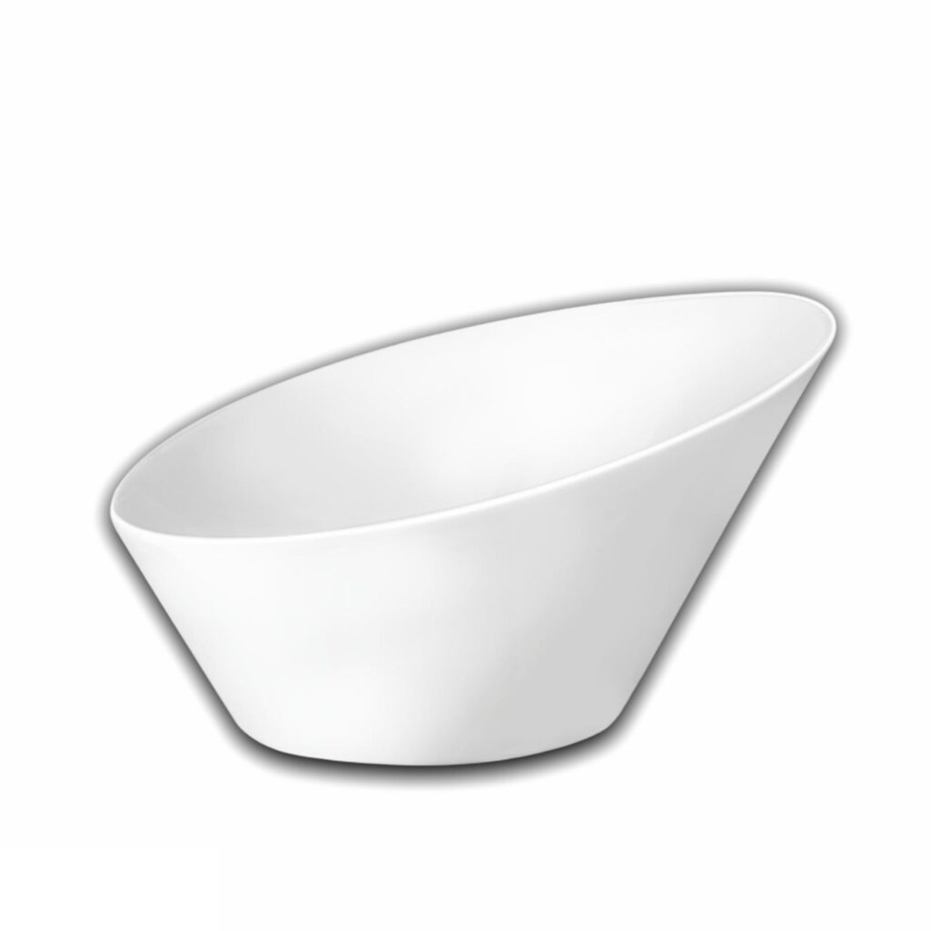 Salaterka 19.5 cm biała porcelanowa WL-992775/A