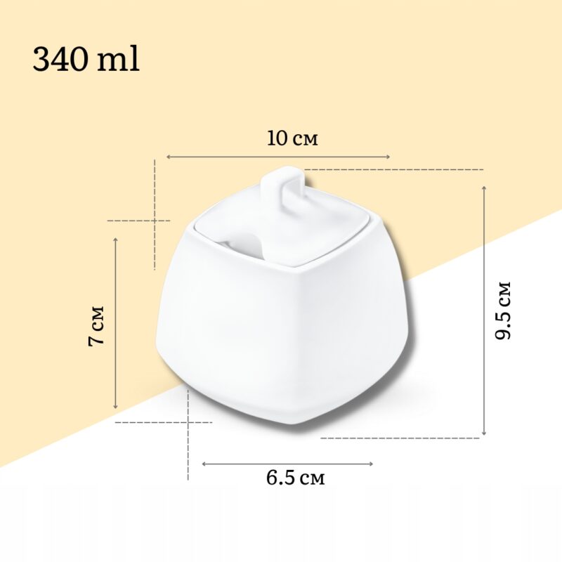Cukiernica kwadratowa 340 ml WL-995026/A