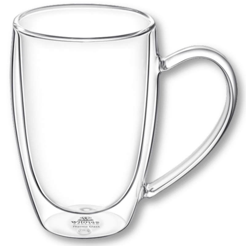 Termo Kubek szklany podwójne ścianki 500 ml WL-888742/A