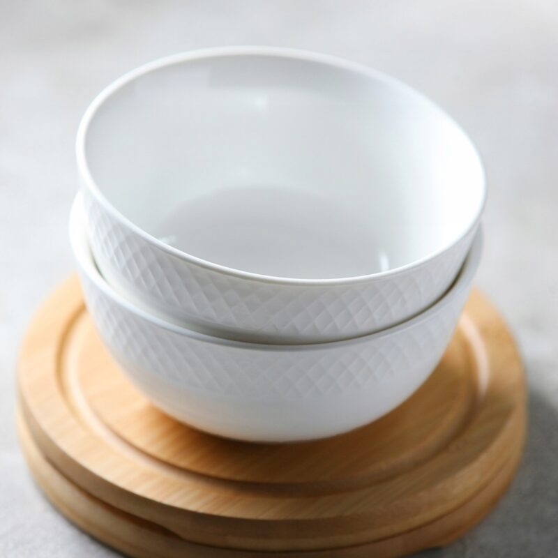 Salaterka biała porcelanowa zestaw 7 sztuk WL-880104/7C
