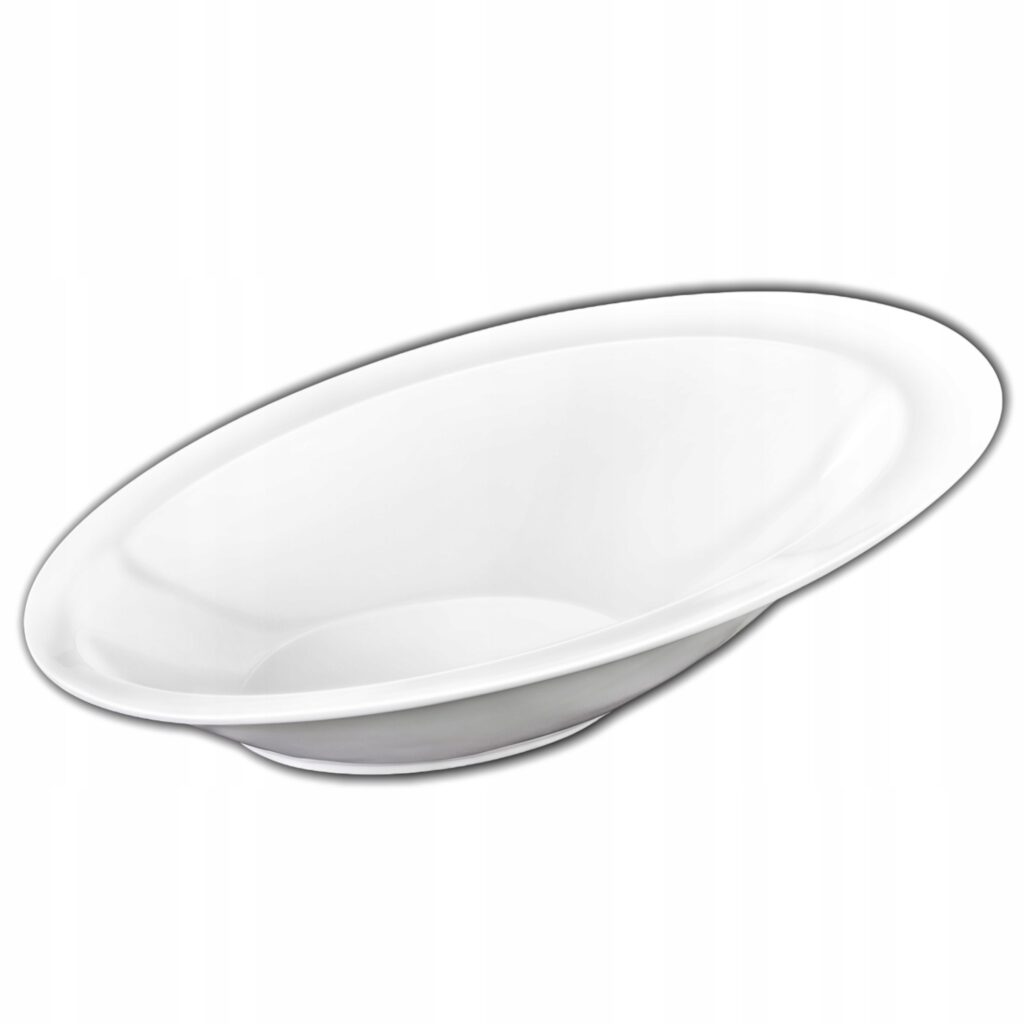 Salaterka 33.5x23 cm biała porcelanowa WL-992814/A
