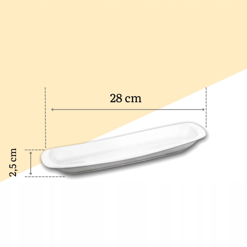 Półmisek 28 cm biały porcelanowy WL-992643/A