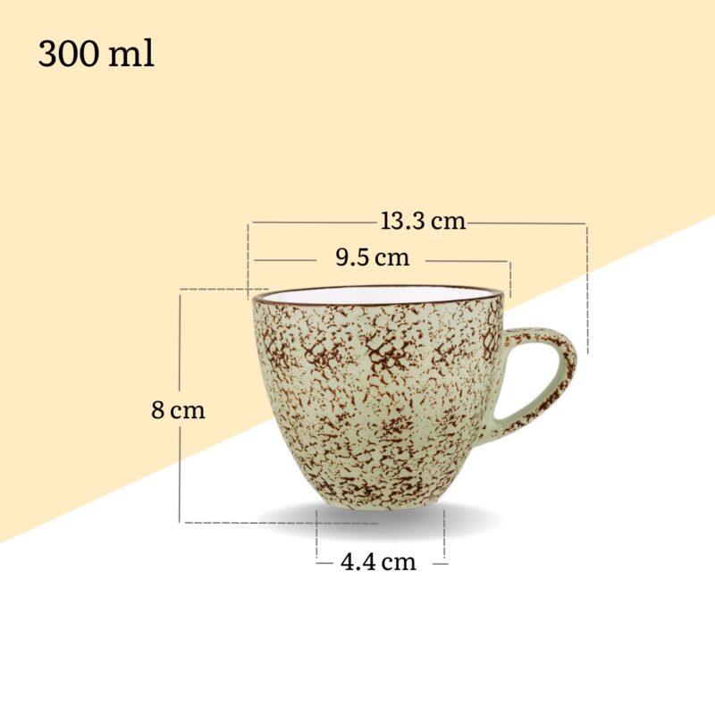 Filiżanka pistacjowa porcelanowa 8.1 cm 75 ml WL-667133/A