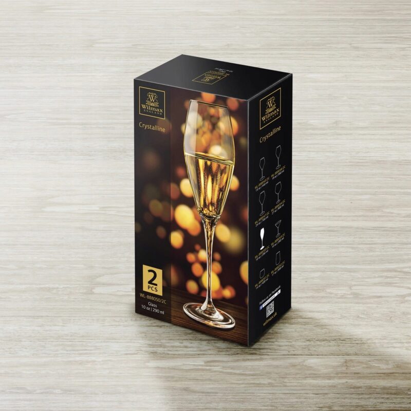 Kieliszek do szampana 290 ml zestaw 2 sztuki WL-888050/2C