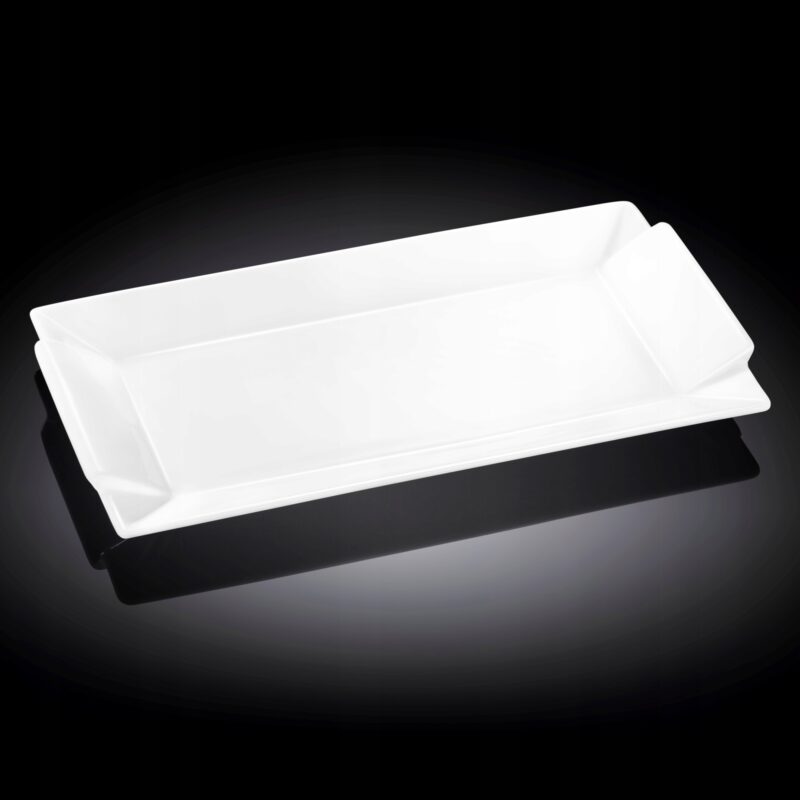 Talerz prostokątny 40x20 cm biały porcelanowy WL-992648/A