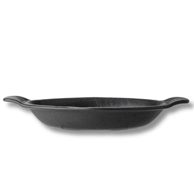 Naczynie do zapiekania czarne matowe porcelanowe 28x16 cm 500 ml WL-661146/A