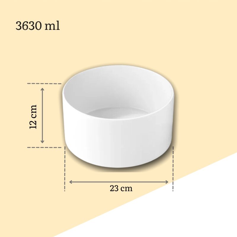 Salaterka 23 cm biała porcelanowa WL-992749/A
