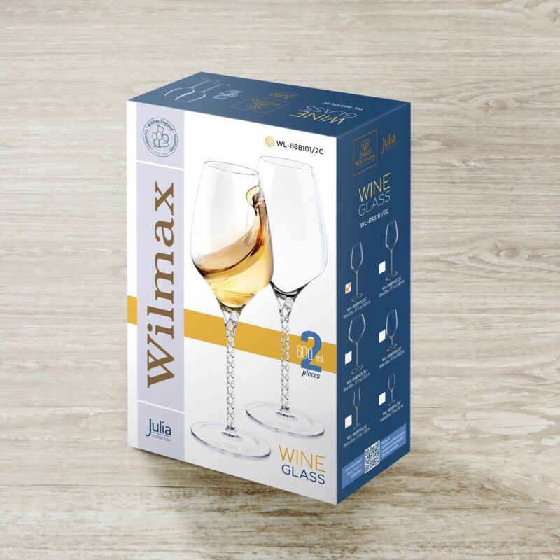 Kieliszek do wina 600 ml zestaw 2 sztuki WL-888101/2C