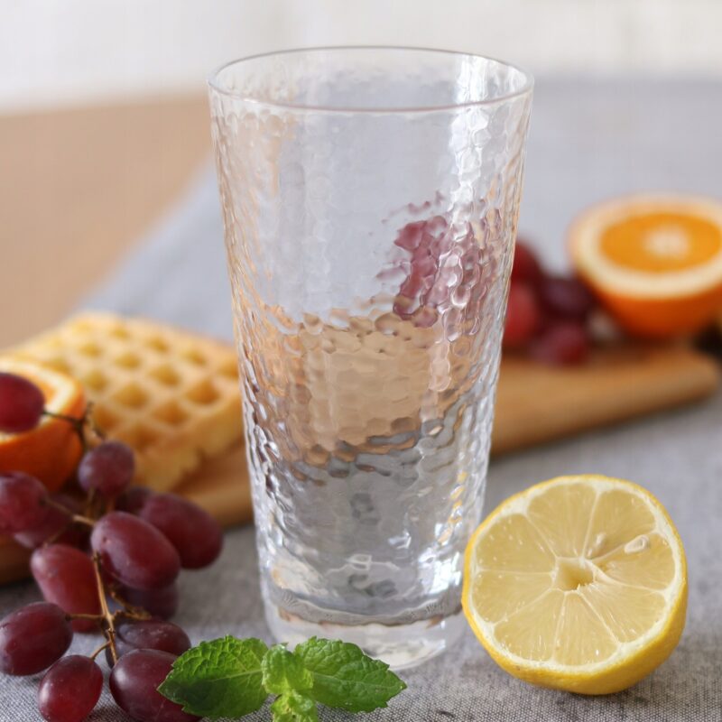 Szklanka ze szkła hammered 450 ml WL-888630/A