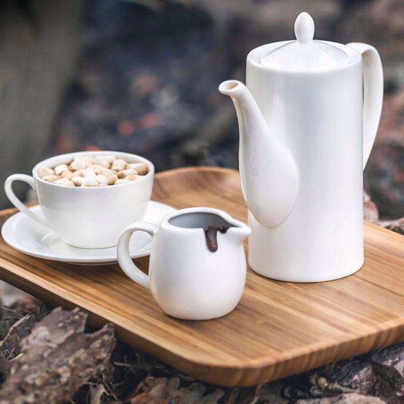 Filiżanka 250 ml i spodek biała porcelanowa WL 993000/AB