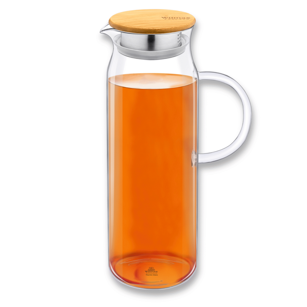 Dzbanek szklany z pokrywką bambusową 1500 ml WL-888208/A