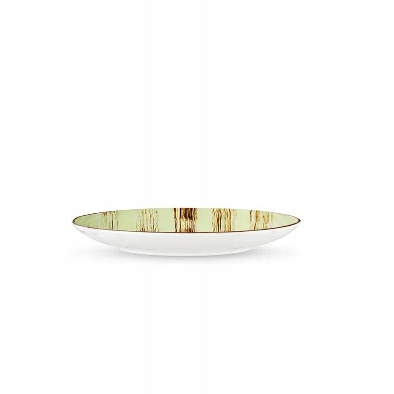Talerz deserowy pistacjowy porcelanowy 18 cm WL-668111/A
