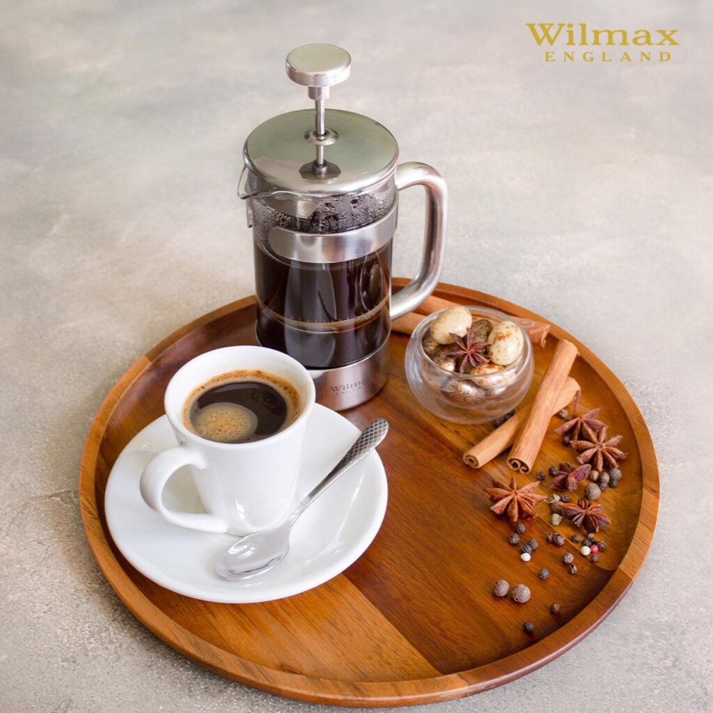 Filiżanka 160 ml i spodek do kawy zestaw 2 sztuki biały porcelanowa WL 993005/2C