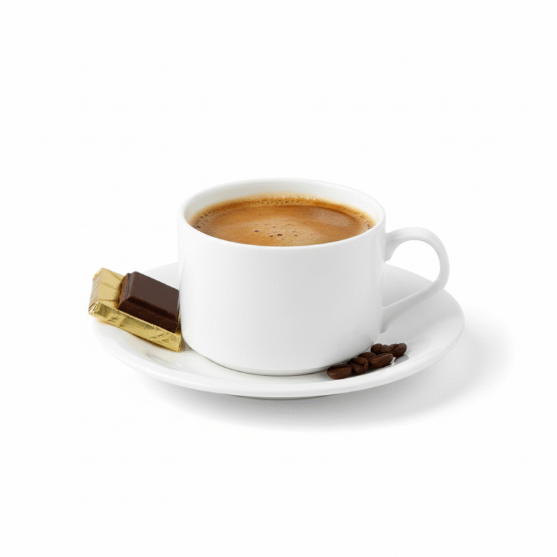 Filiżanka 160 ml i spodek do herbaty zestaw 2 sztuki biały porcelanowa WL 993006/2C