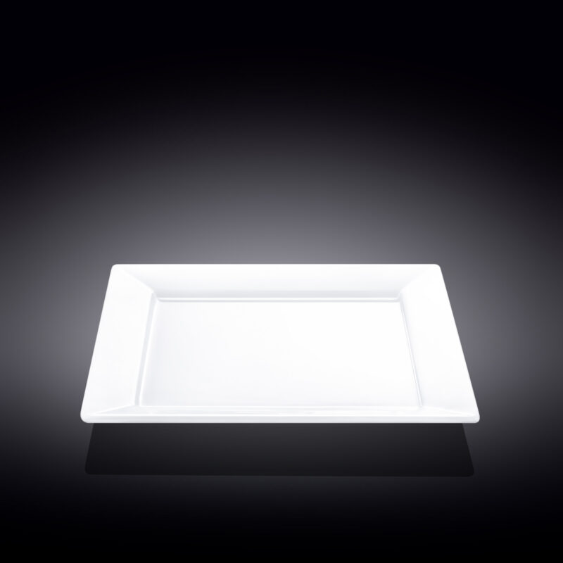 Talerz deserowy 25x25 cm biały porcelanowy WL-991223/A