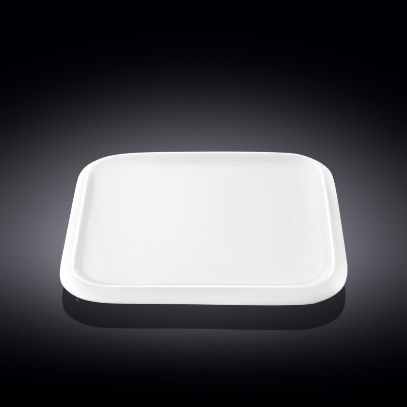 Talerz obiadowy 25,5x25,5 cm biały porcelanowy WL-991228/A