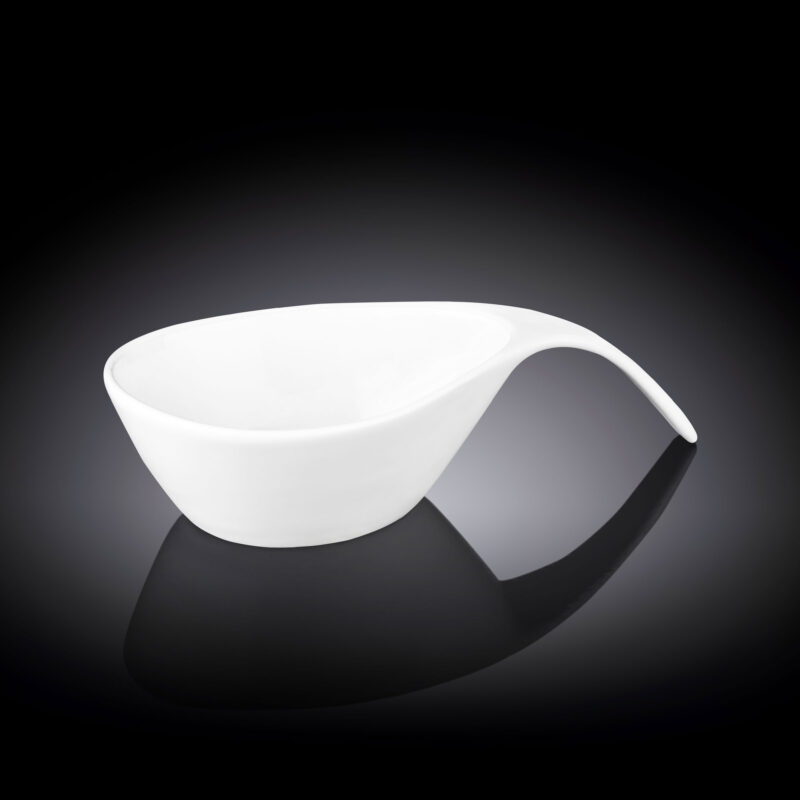 Bulionówka z uchwytem 450 ml biała porcelanowa WL-991282/A
