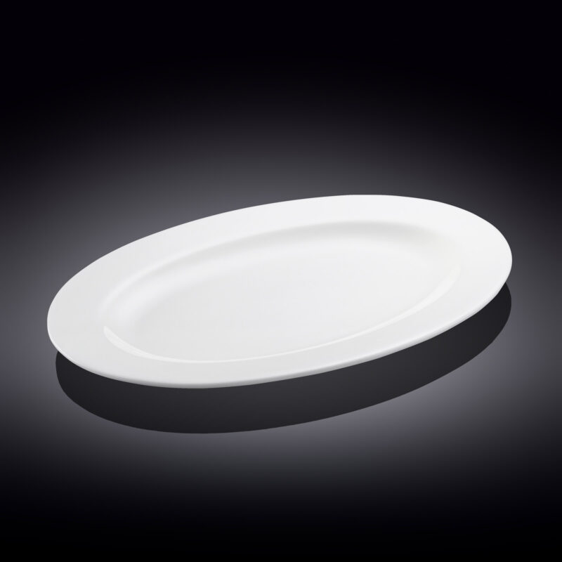 Półmisek owalny 36 cm Atrium Pro biały porcelanowy WL-992026/A