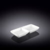 Small divided dish 14.5x7.5 cm in Wilmax white porcelain