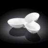 Small divided dish 13 cm in Wilmax white porcelain