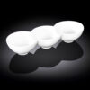 Narrow divided dish 26x9.5x5 cm in Wilmax white porcelain