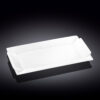 Duży prostokątny talerz 40x20 cm z białej porcelany Wilmax