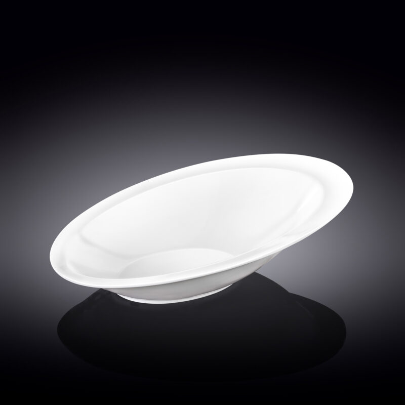 Salaterka 27.5x18.5 cm biała porcelanowa WL-992657/A