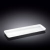 Narrow rectangular platter 39x13 cm in Wilmax white porcelain