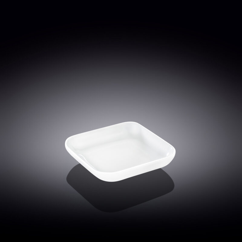 Półmisek prostokątny 8.5x8.5 cm biały porcelanowy WL-992676/A