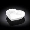 Heart-shaped bowl 8x7 cm in Wilmax white porcelain