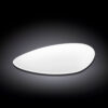 Triangular platter 29 cm in Wilmax white porcelain