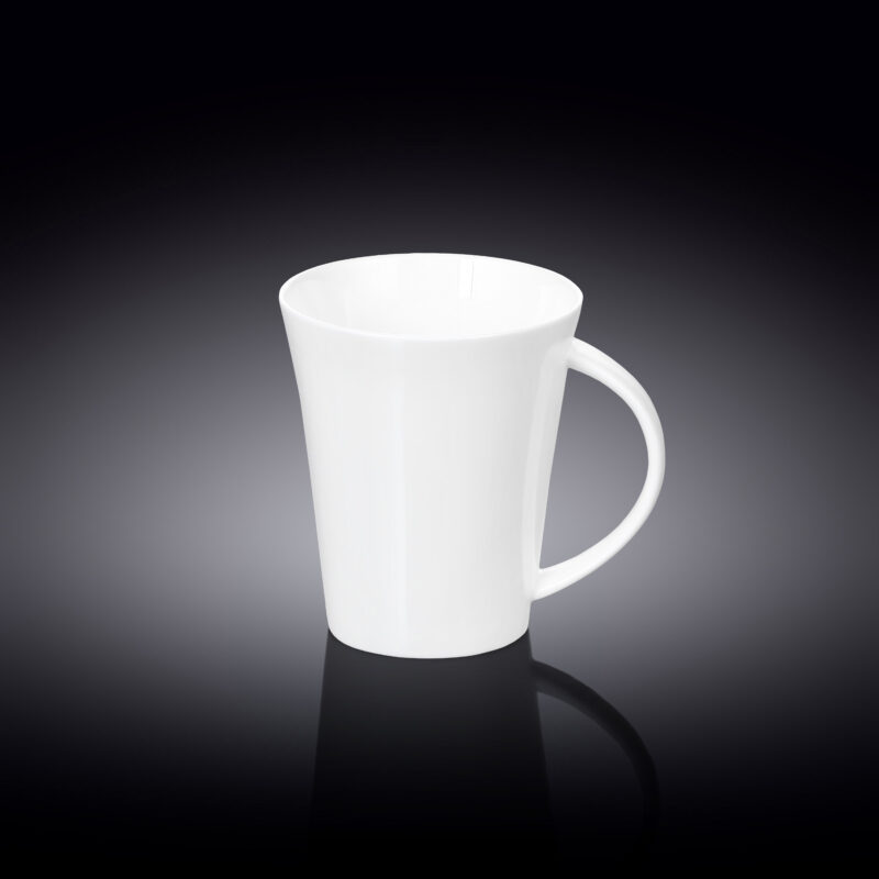 Kubek do kawy i herbaty 380 ml biały porcelanowy WL-993012/A