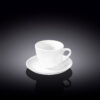 Espresso cup 75 ml with saucer in Wilmax white porcelain