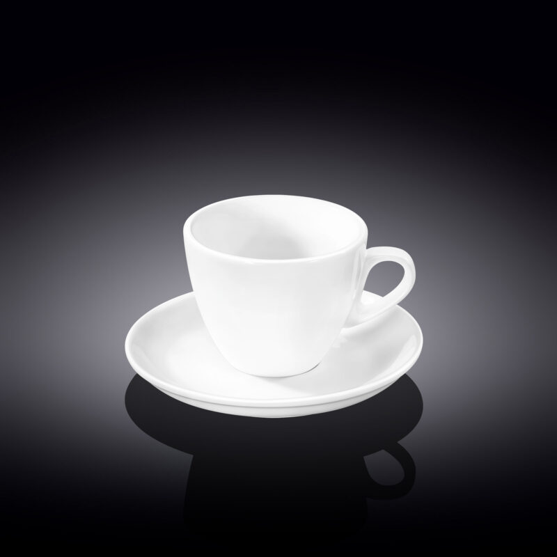Coffee cup 110 ml and saucer WL-993174/AB