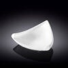 Triangular platter 19 cm in Wilmax white porcelain