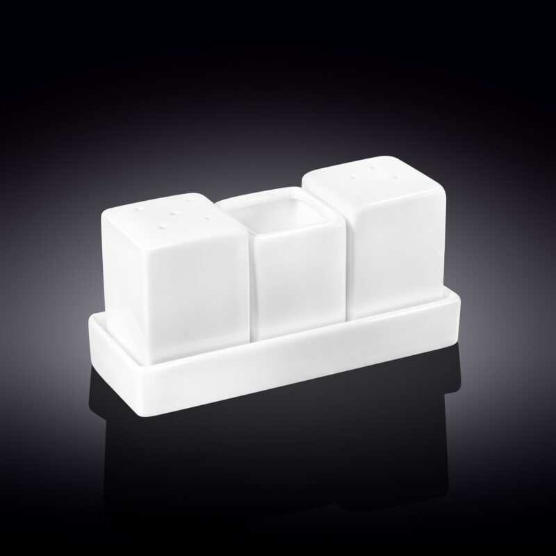 Salt and pepper set white porcelain WL-996118/SP