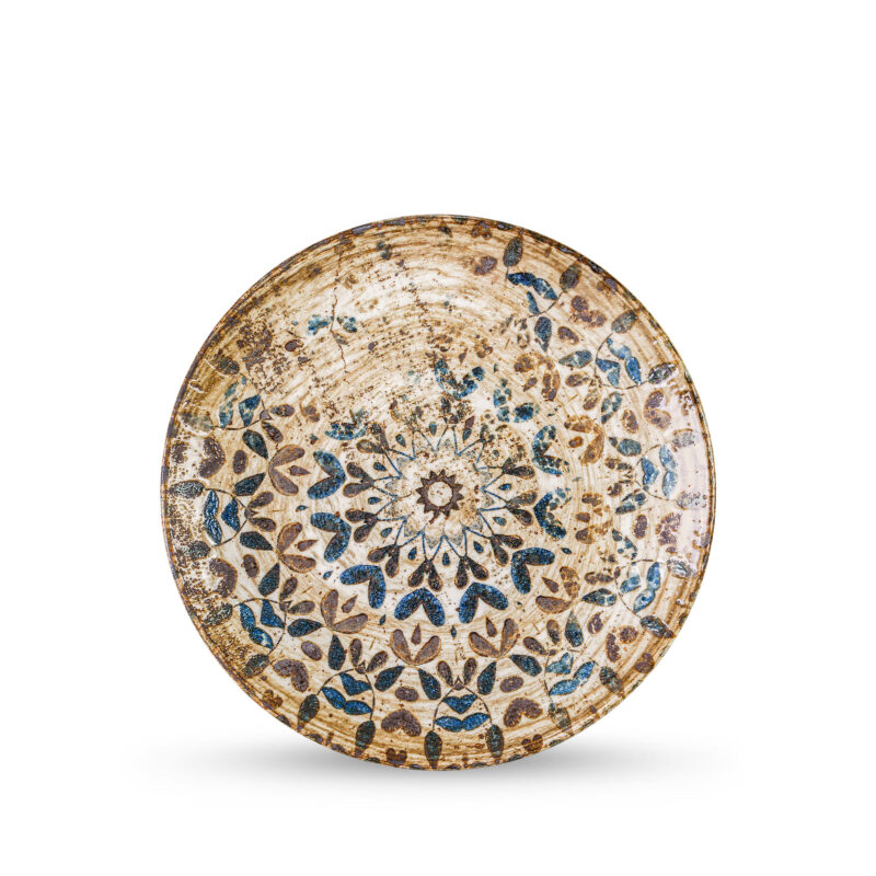 Dinner plate brown porcelain 27 cm WL-671906/A