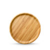 Round bamboo plate 28 cm by Wilmax
